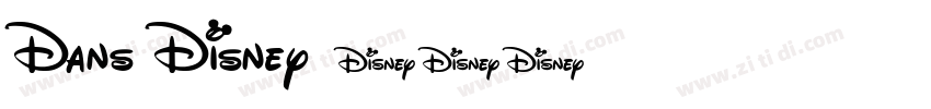 Dans Disney字体转换